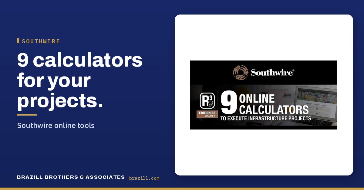 9 calculators for your projects: Southwire online tools