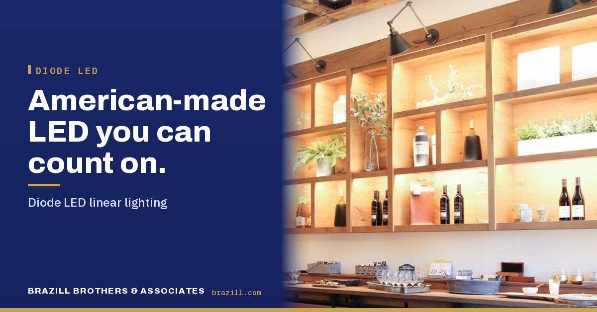American-made LED you can count on: Diode LED linear lighting
