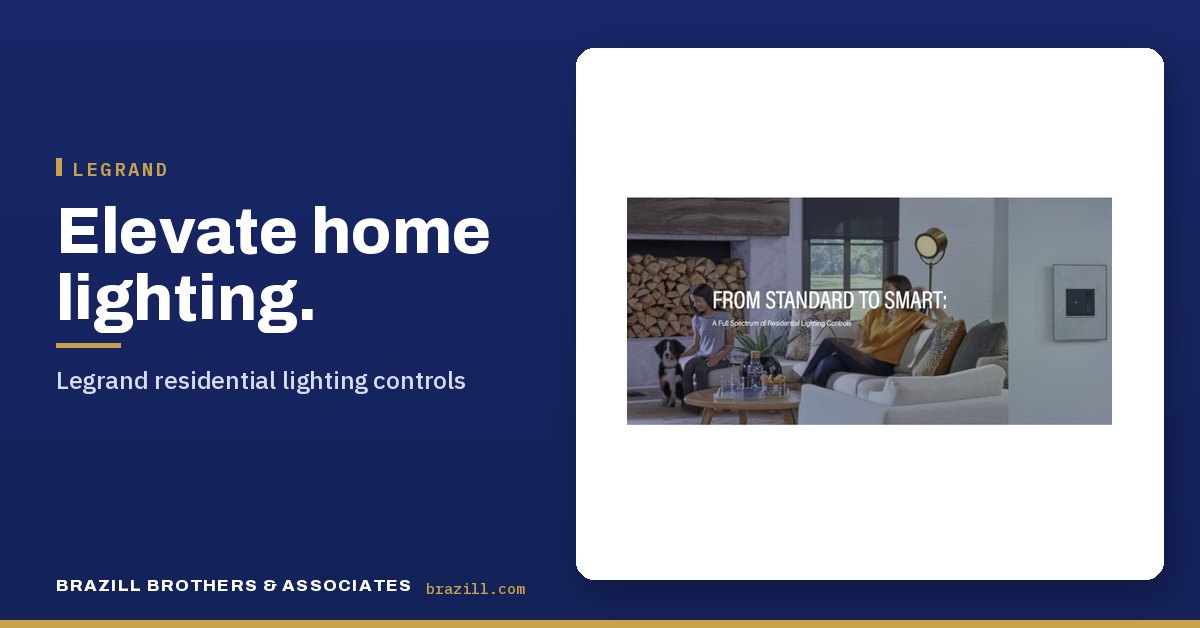 Elevate home lighting: Legrand residential lighting controls