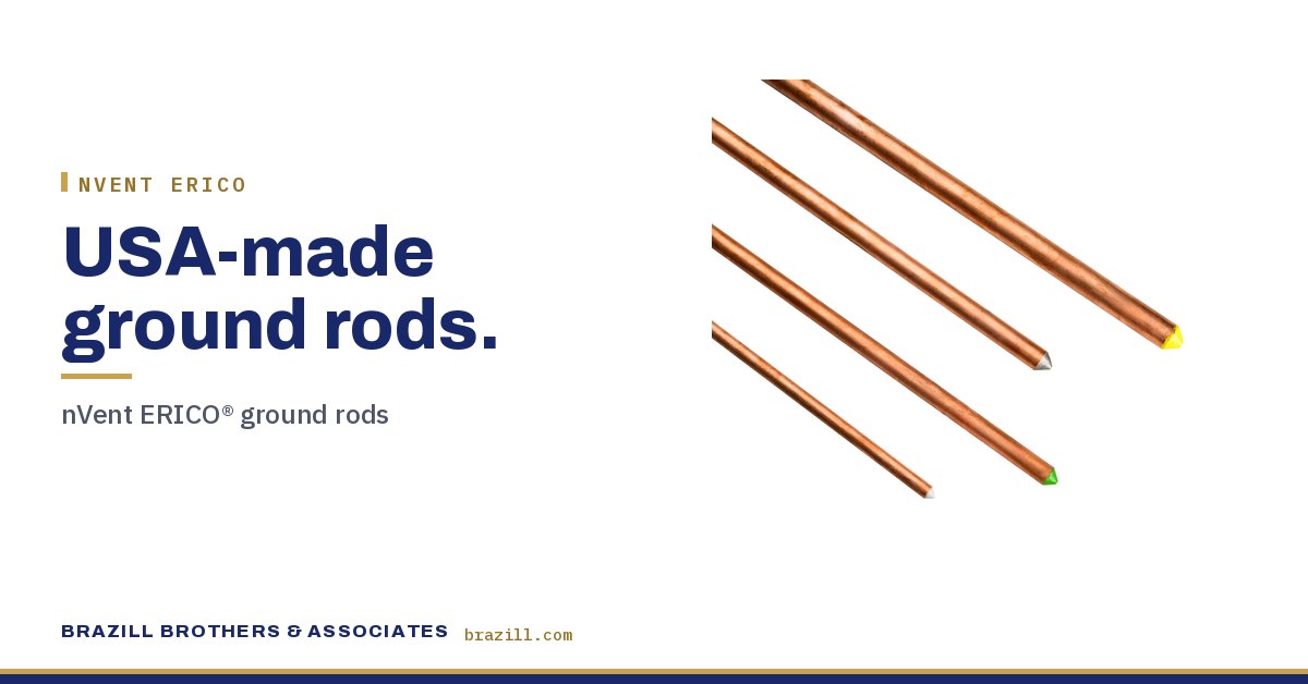 USA-made ground rods: nVent ERICO® ground rods