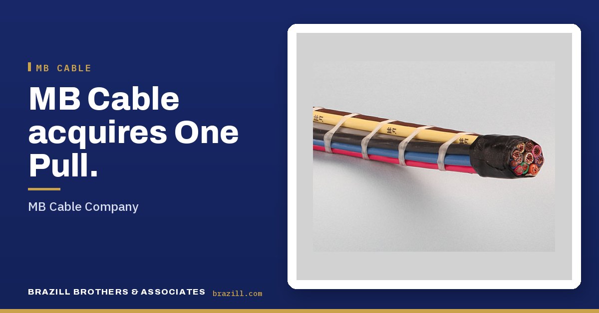 MB Cable acquires One Pull: MB Cable Company