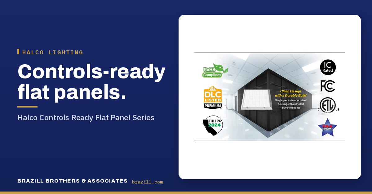 Controls-ready flat panels: Halco Controls Ready Flat Panel Series