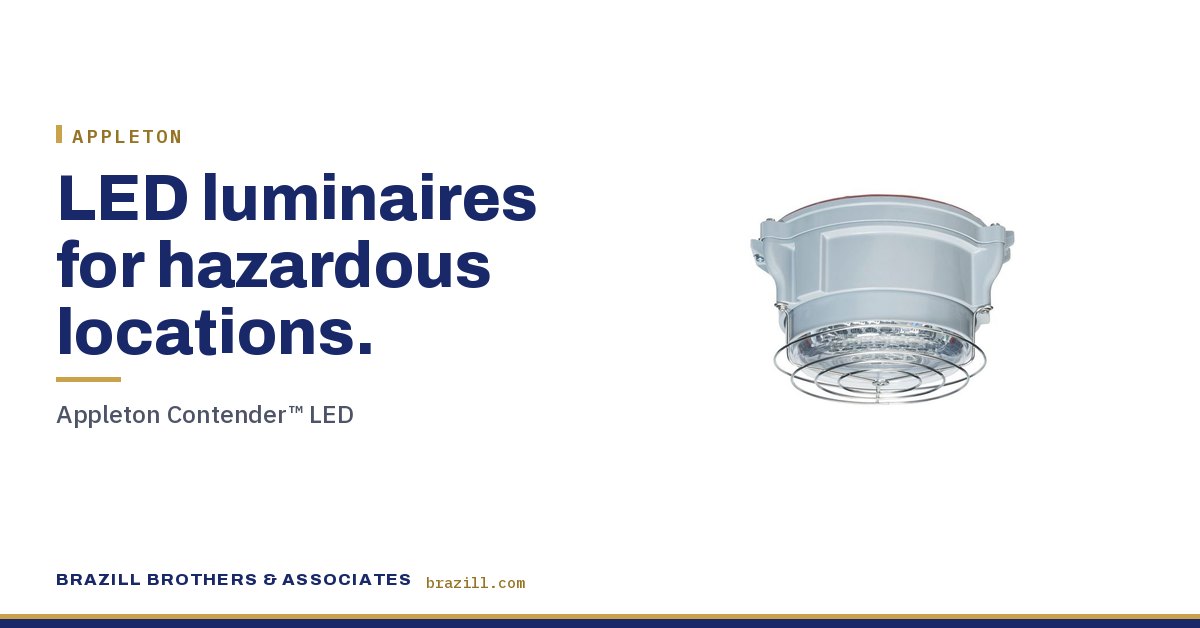 LED luminaires for hazardous locations: Appleton Contender™ LED
