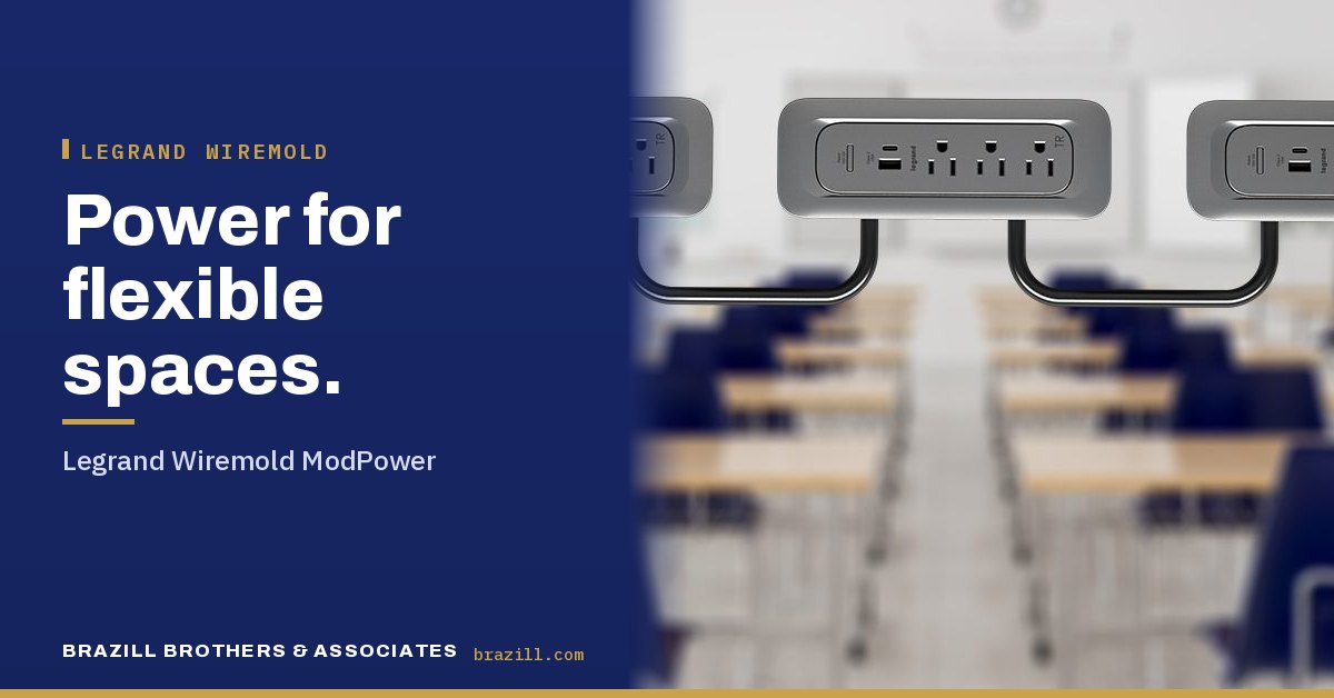 Power for flexible spaces: Legrand Wiremold ModPower