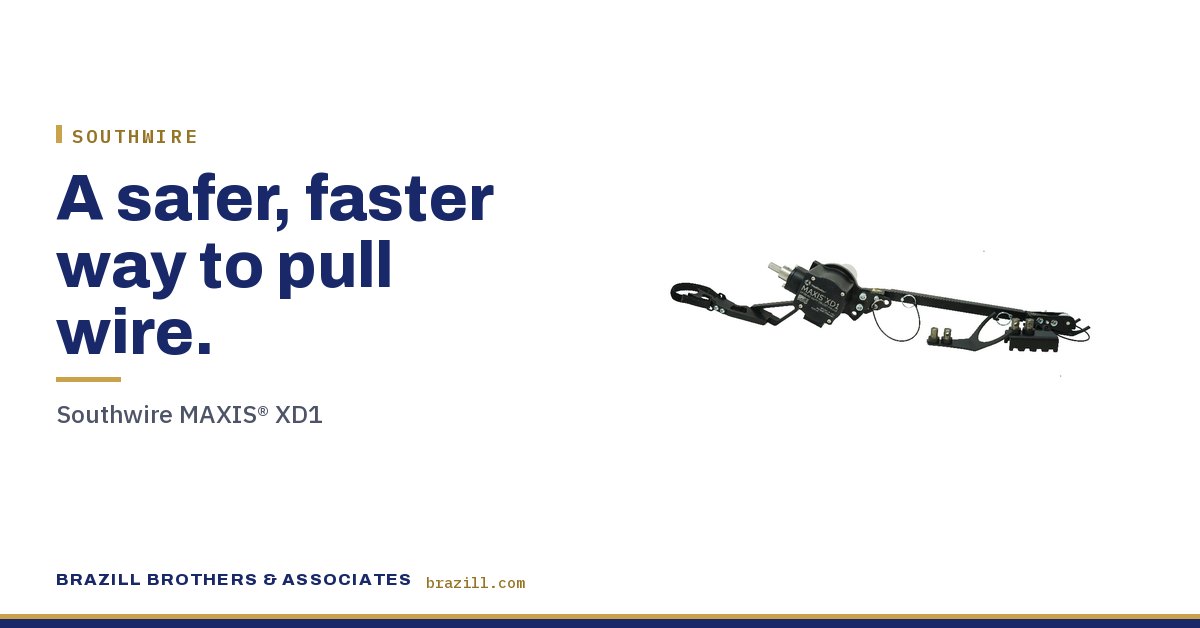 A safer, faster way to pull wire: Southwire MAXIS® XD1