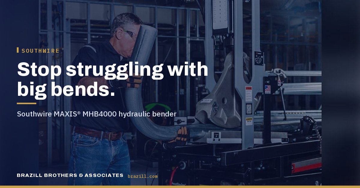 Stop struggling with big bends: Southwire MAXIS® MHB4000 hydraulic bender