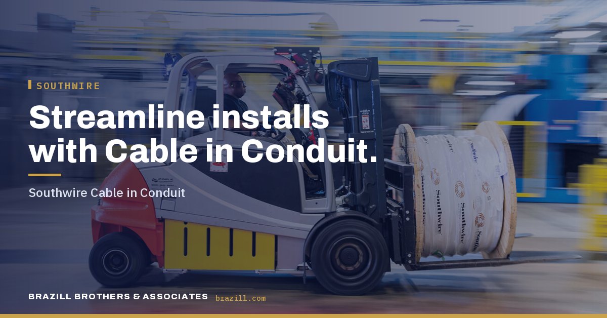 Streamline installs with Cable in Conduit: Southwire Cable in Conduit