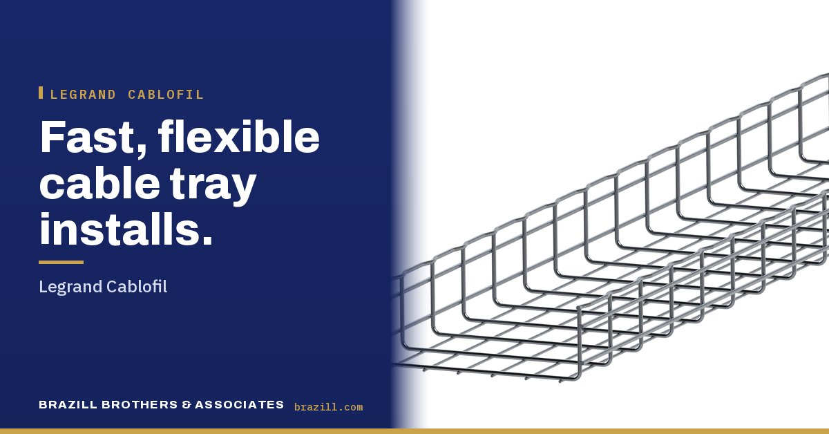 Fast, flexible cable tray installs: Legrand Cablofil