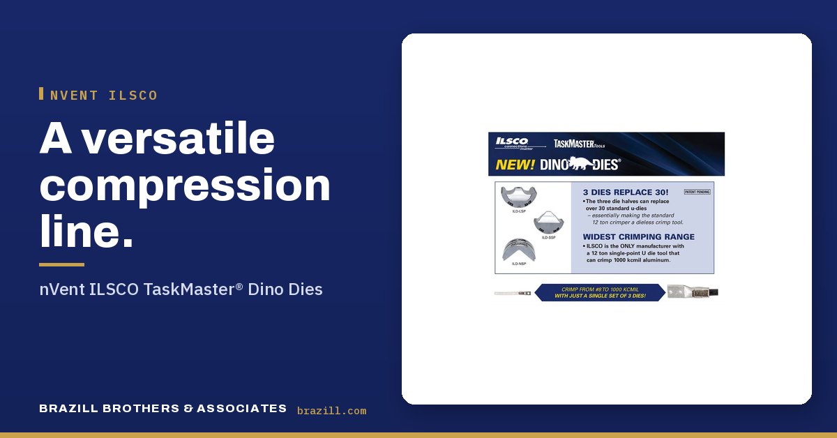 A versatile compression line: nVent ILSCO TaskMaster® Dino Dies