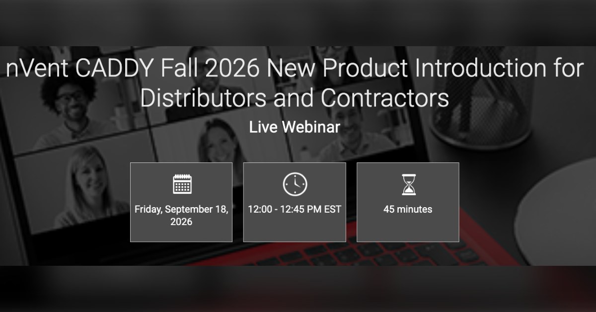 This Friday: See What’s New from nVent CADDY
