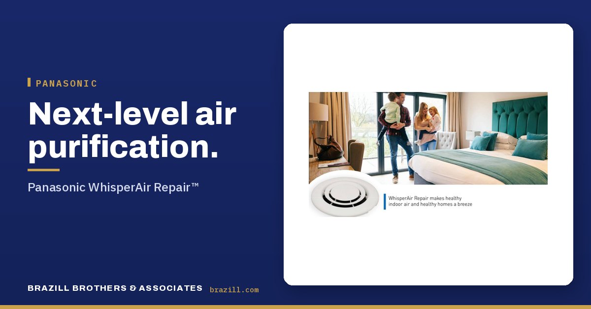 Next-level air purification: Panasonic WhisperAir Repair™